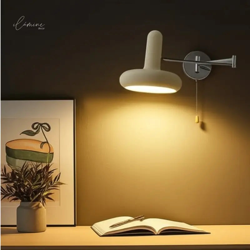 Arandela de Parede Articulada Retrátil Ilúmine Decor