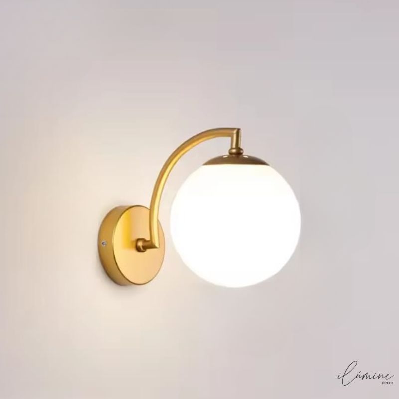 Arandela de Parede Globo Minimalista - Ilúmine Decor