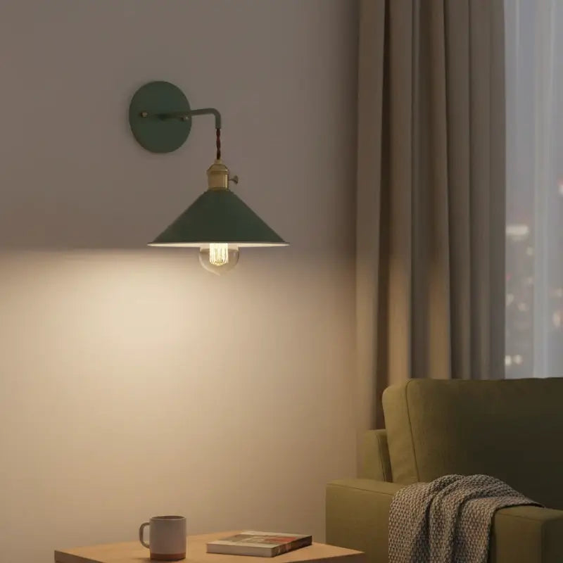 Arandela de Parede Industrial Macarrons Com Lâmpada - Ilúmine Decor