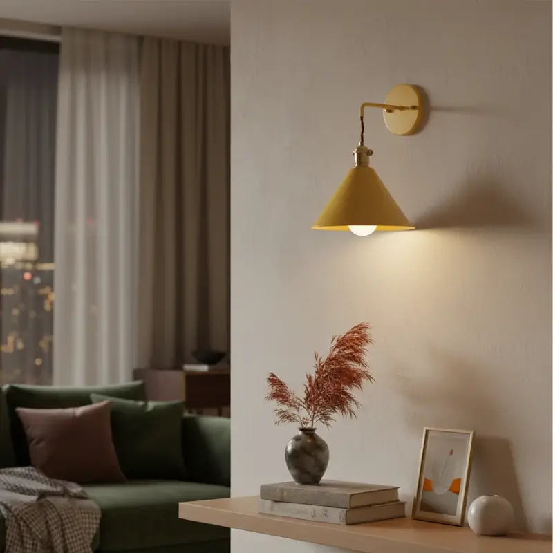 Arandela de Parede Industrial Macarrons Com Lâmpada - Ilúmine Decor