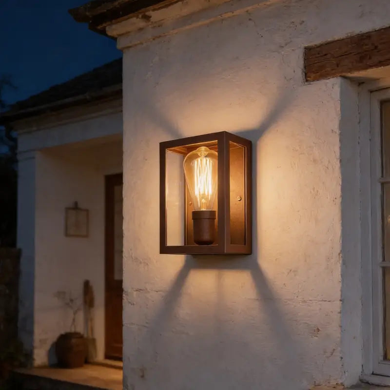 Arandela de Parede Alumínio Vintage Interna e Externa- Ilúmine Decor