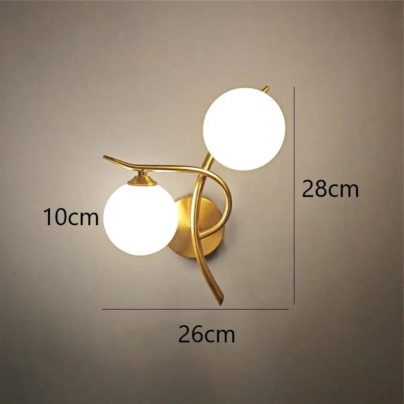 Arandela de Parede Bola de Vidro Moderna - Ilúminedecor