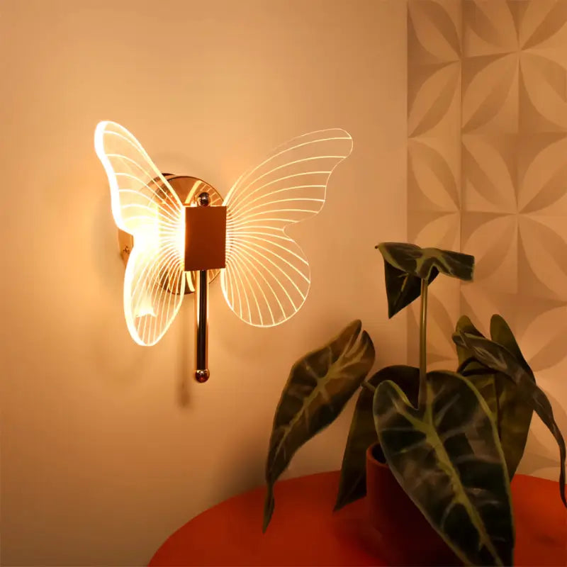 Arandela de Parede Borboleta Sofisticada - Ilúmine Decor