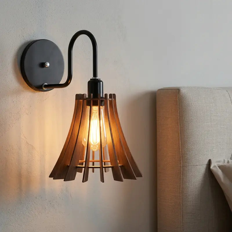 Arandela de Parede Cúpula Tulipa para Quarto - Ilúmine Decor