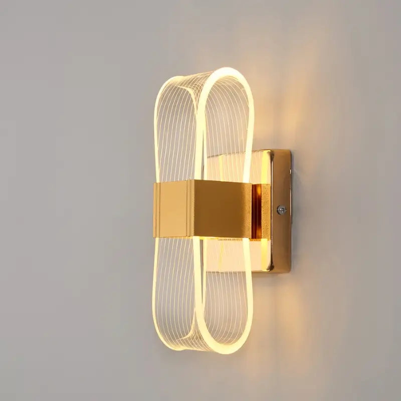Arandela de Parede LED Nórdica de Luxo 3 Tons de Luz Ilúmine Decor