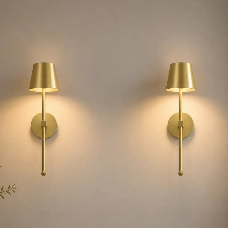 Arandela de Parede LED Retrô Recarregável Sem Fio - Ilúmine Decor