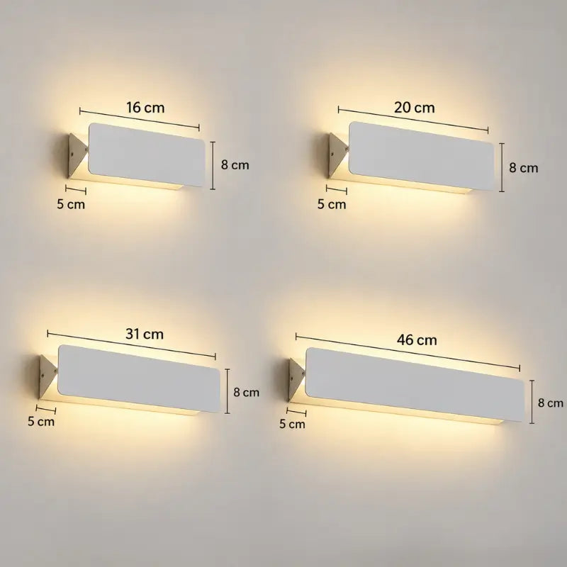 Arandela de Parede LED em Alumínio Ajustável 270°