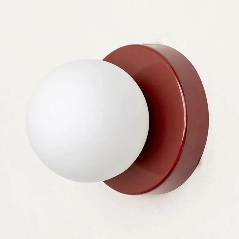 Arandela de Parede Minimalista com Globo de Vidro