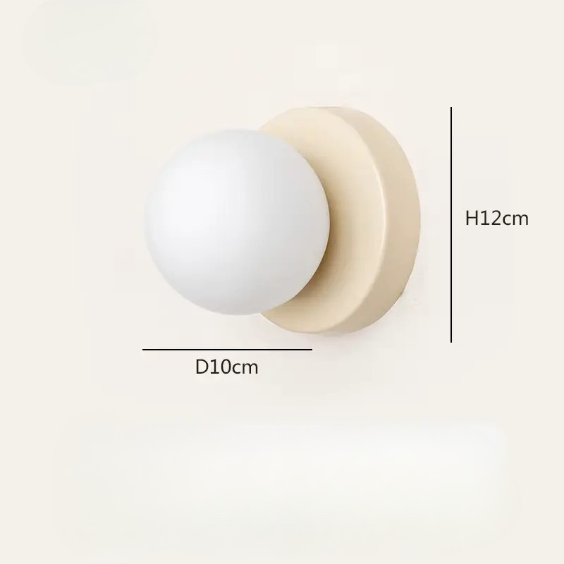 Arandela de Parede Minimalista com Globo de Vidro
