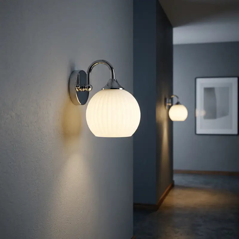 Arandela de Parede Nórdica com Cúpula Fosca - Ilúmine Decor