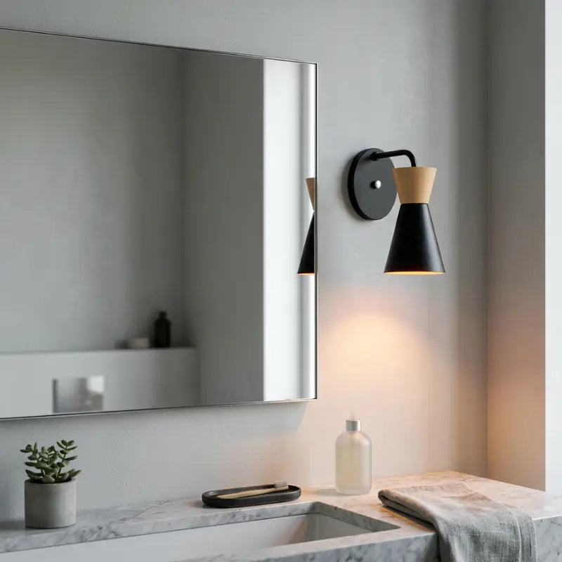 Arandela de Parede Retrô Alumínio para Quarto - Ilúmine Decor