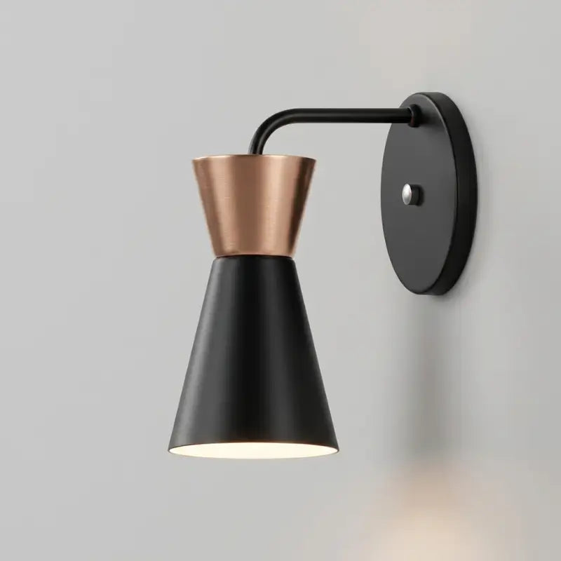 Arandela de Parede Retrô Alumínio para Quarto - Ilúmine Decor