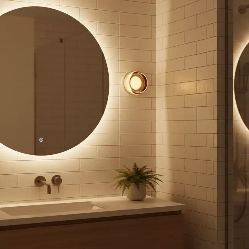 Arandela de Parede em Vidro Âmbar - Ilúmine Decor