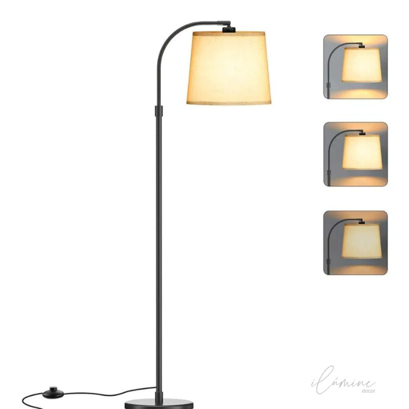 Luminária de Chão Dimerizável com 3 Níveis de Iluminação - Ilúmine Decor