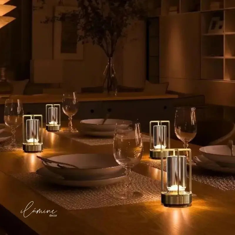 Luminária de Mesa Lamparina de Led - Ilúmine Decor