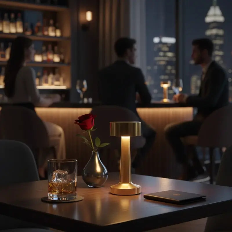 Luminária de Mesa Retrô LED Sem Fio Recarregável - Ilúmine Decor