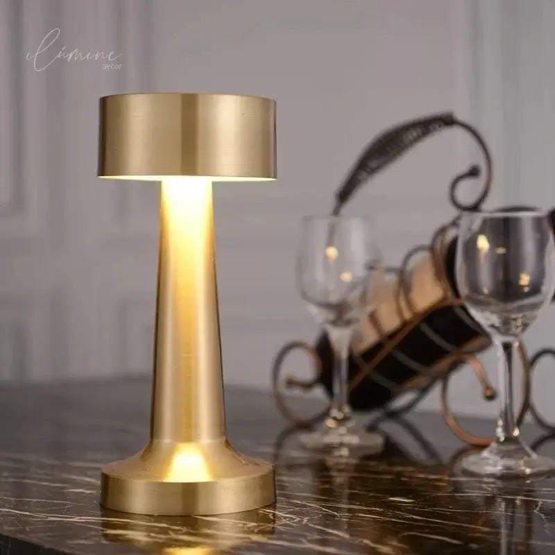 Luminária de Mesa Retrô LED Sem Fio Recarregável - Ilúmine Decor