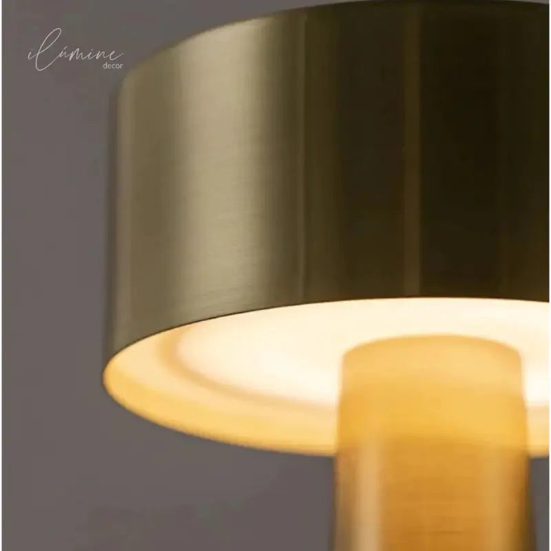 Luminária de Mesa Retrô LED Sem Fio Recarregável - Ilúmine Decor