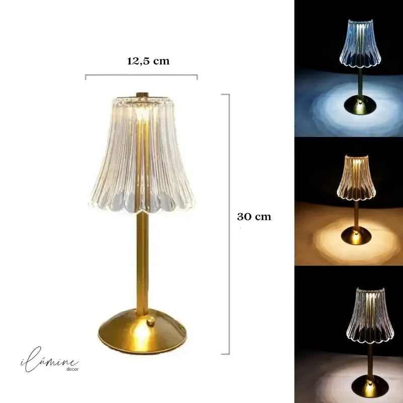 Luminária de Mesa Sem Fio Abajur - Ilúmine Decor