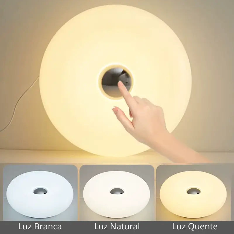 Luminária Decorativa de Mesa Donut LED USB - Ilúmine Decor