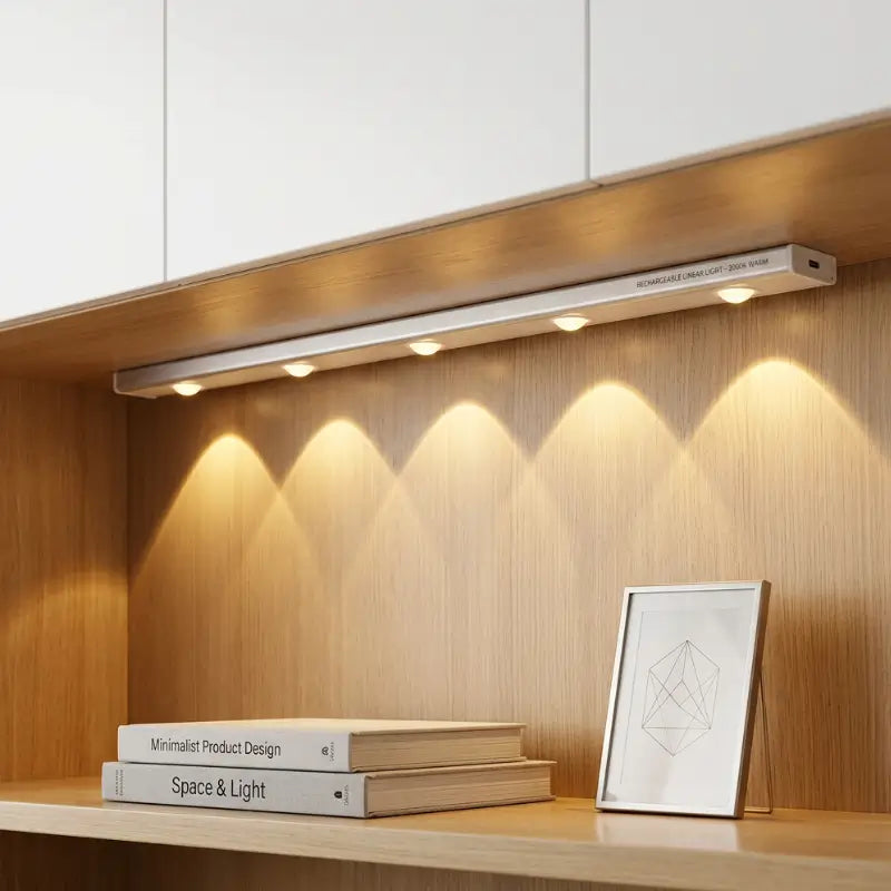 Luminária LED com Sensor de Movimento Recarregável USB 3 Cores luz - Ilúmine Decor