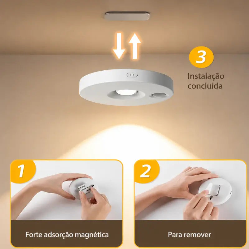 Luminária Sem Fio Inteligente com Controle Remoto - Ilúmine decor