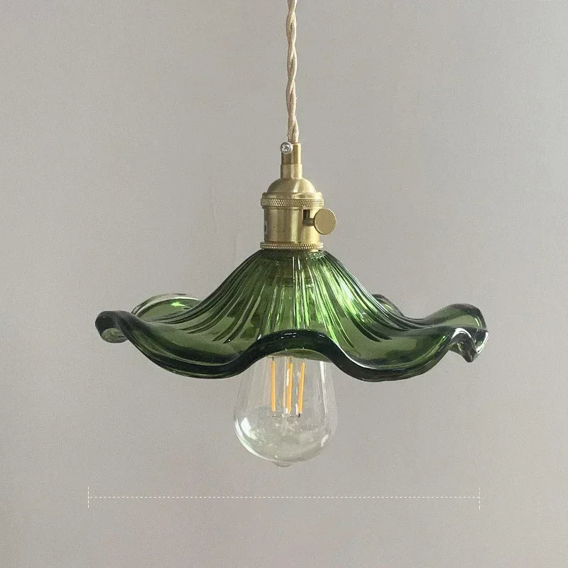 Luminária deTeto Pendente LED Nórdica em Vidro Colorido - Ilúmine Decor