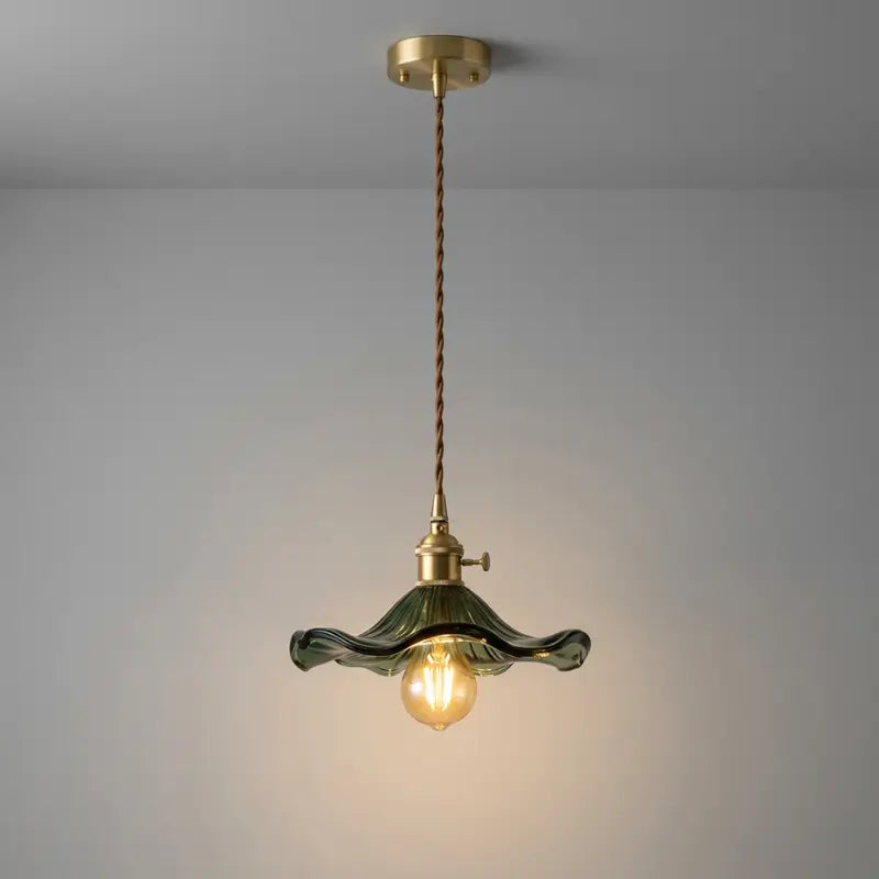 Luminária deTeto Pendente LED Nórdica em Vidro Colorido - Ilúmine Decor
