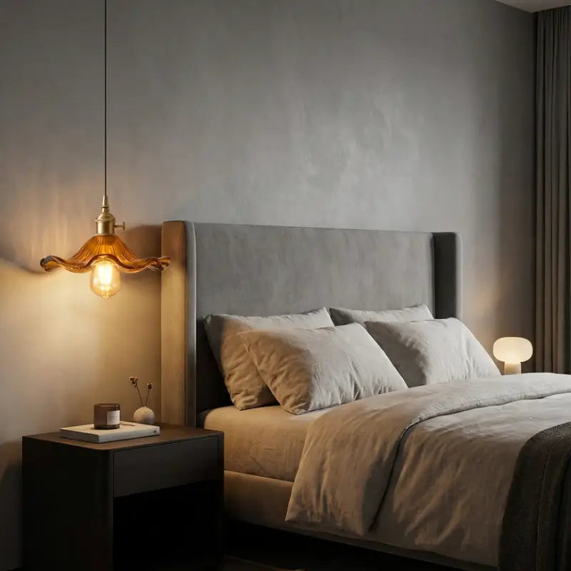 Luminária deTeto Pendente LED Nórdica em Vidro Colorido - Ilúmine Decor
