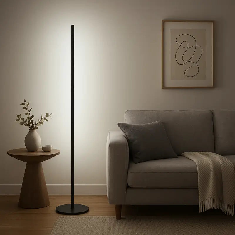Luminária de Chão Barra Led Minimalista - Ilúmine Decor