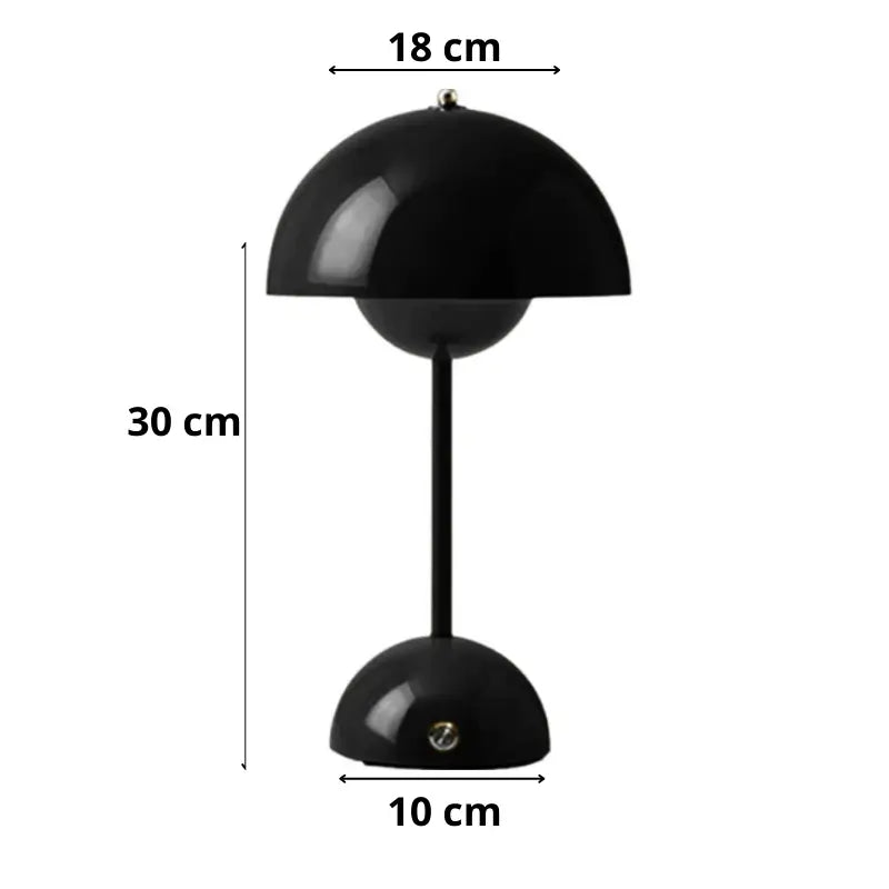 Luminária de Mesa Decorativa Cogumelo sem Fio - Ilúmine Decor