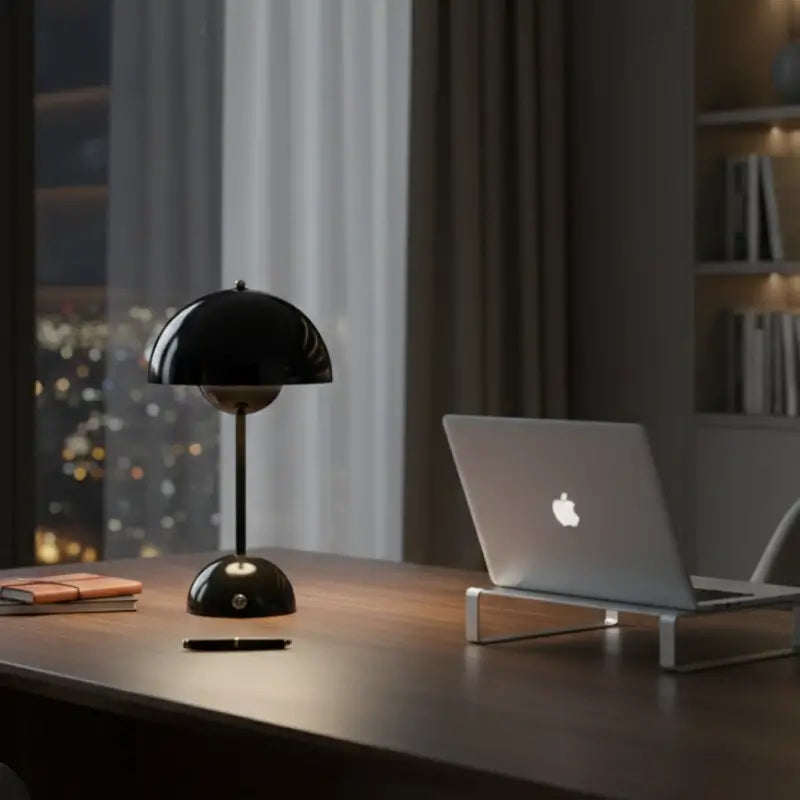 Luminária de Mesa Decorativa Cogumelo sem Fio - Ilúmine Decor