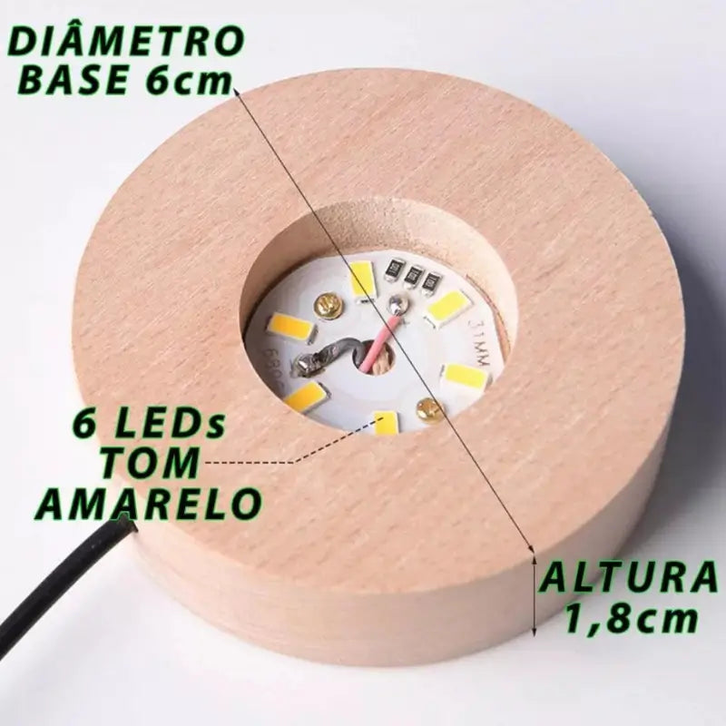 Luminária de Mesa Decorativa LED Globo 3D Universo USB - Ilúmine Decor