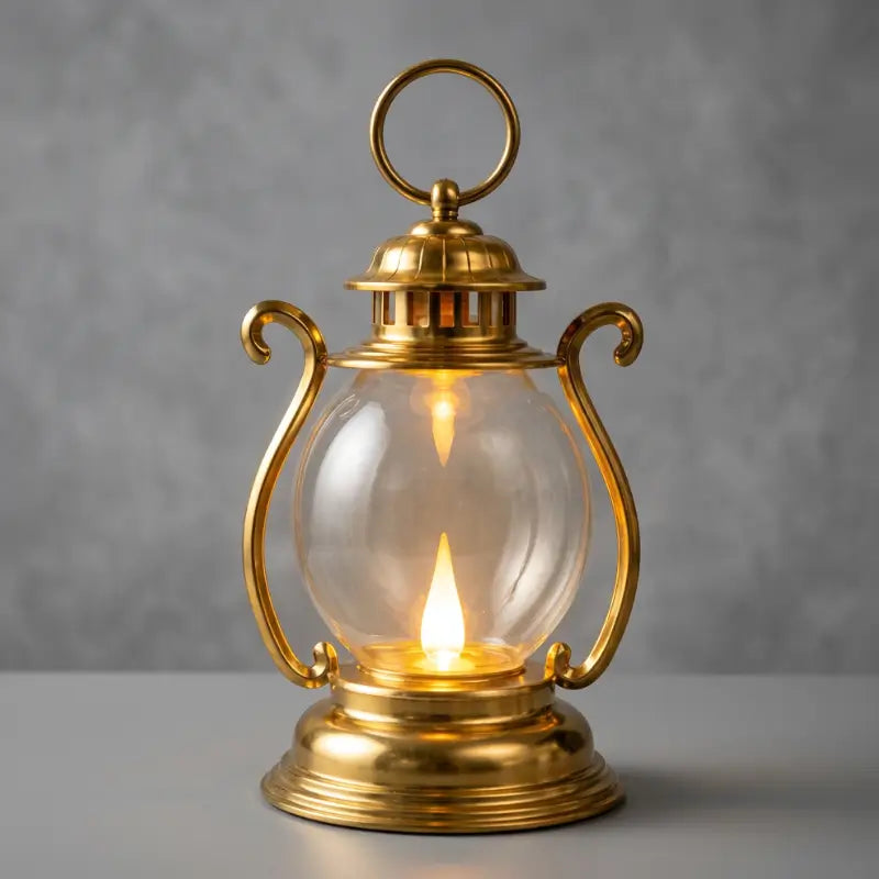 Luminária de Mesa Decorativa Led Lampião para Mesa Posta Eventos - Ilúmine Decor