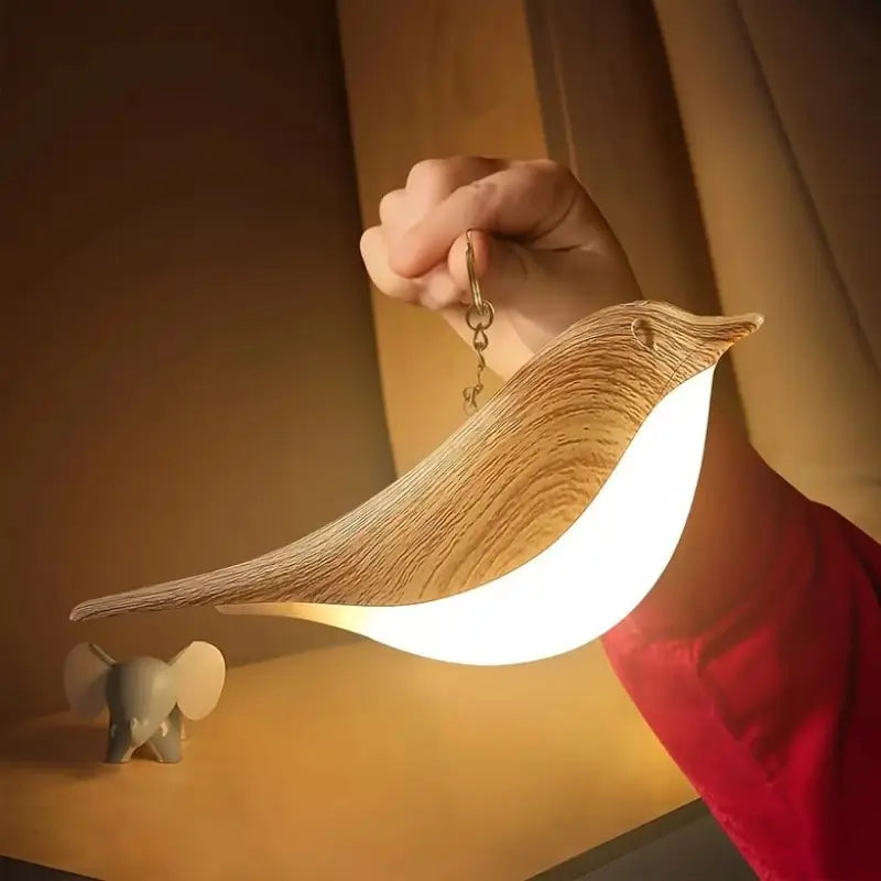 Luminária de Mesa Decorativa Passarinho LED 3 Tons de Luz - Ilúmine Decor