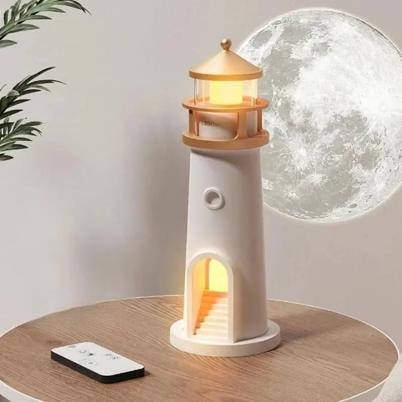 Luminária de Mesa Decorativa Projetor Luar LED com Controle Remoto - Ilúmine decor