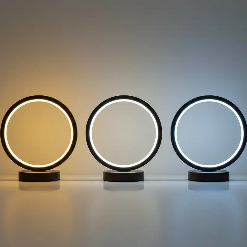 Luminária de Mesa Decorativa Redonda LED Moderna - Ilúmine Decor