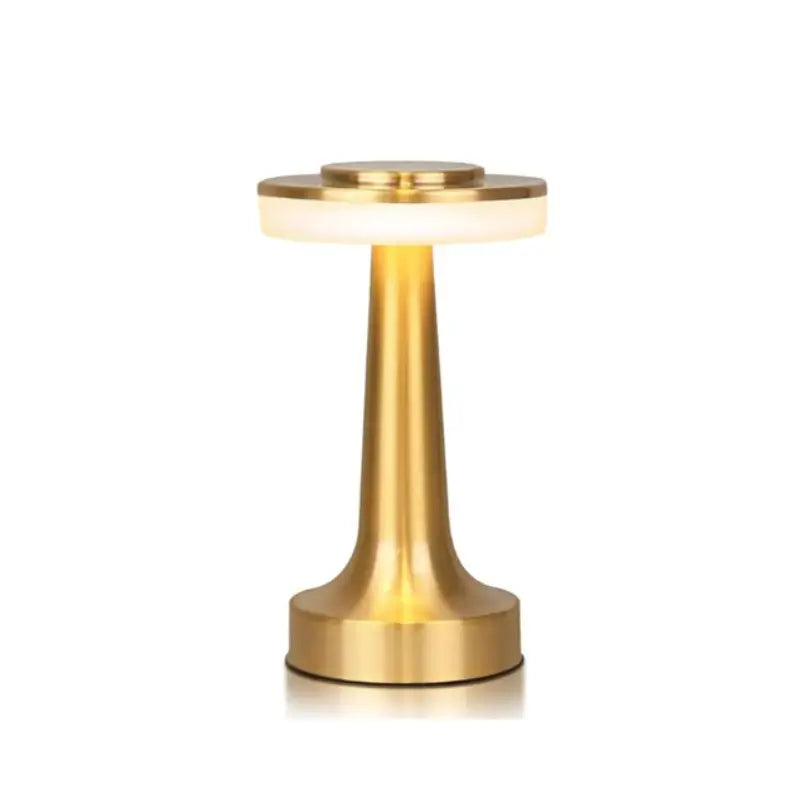 Luminária de Mesa LED Retrô Touch Recarregável Dimerizável - Ilúmine Decor