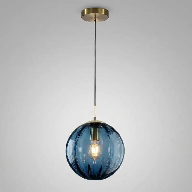 Luminária de Teto Pendente Nórdica Bola de Vidro - Ilúmine Decor