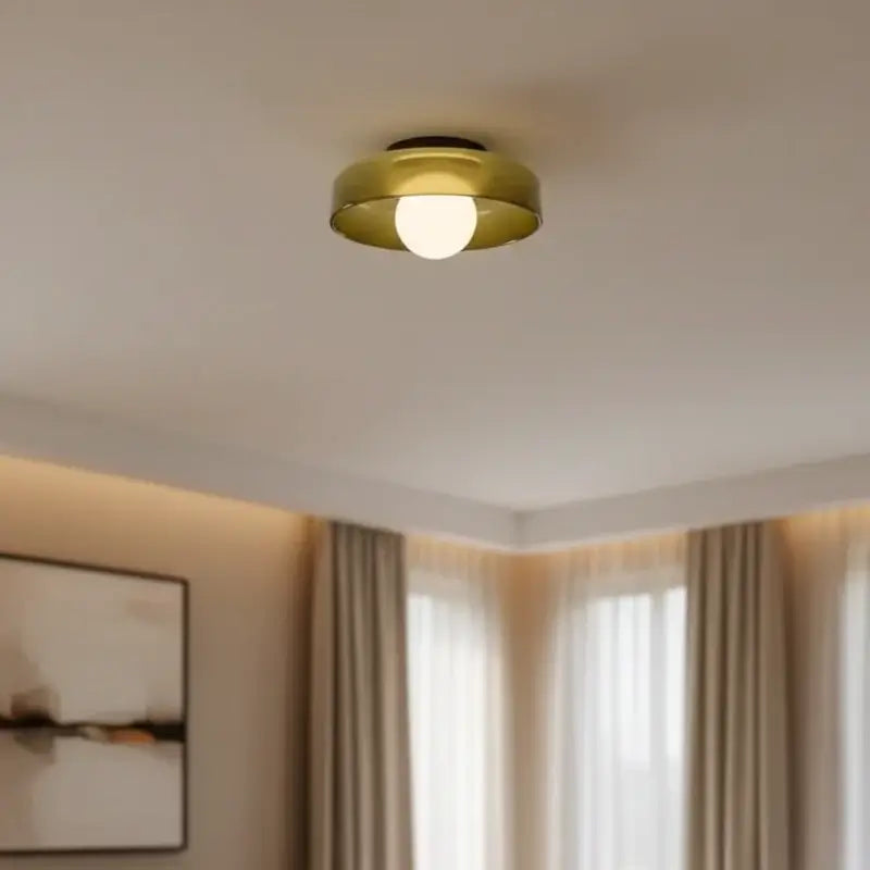 Luminária de Teto Vidro Colorido Moderno - Ilúmine Decor