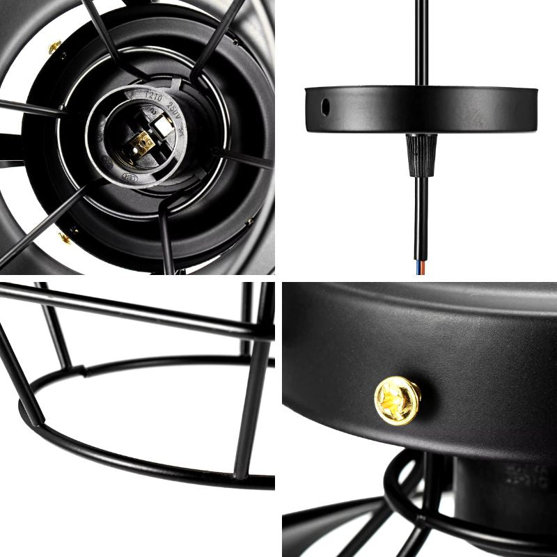 Lustre Pendente de Teto Retrô Industrial - Ilúmine Decor