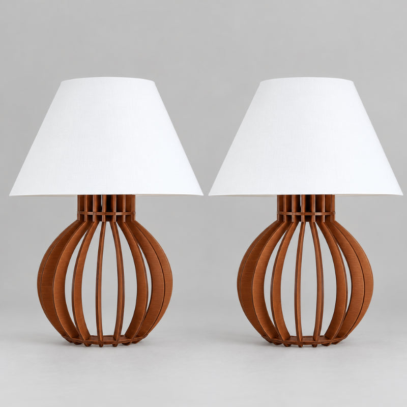 Par de Abajures de Mesa Boho para Cabeceira de Cama