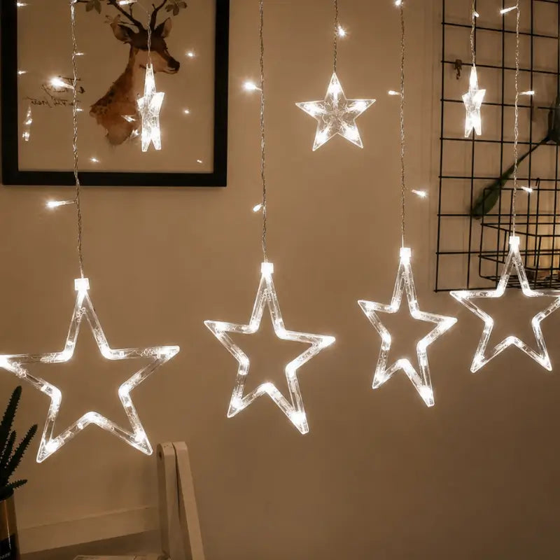 Pisca Pisca Cascata de Natal Estrela 3m 110V - Ilumine Decor