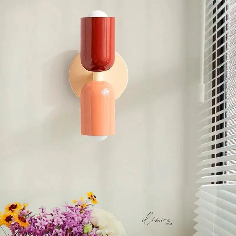 Arandela de Parede Dupla Minimalista - Ilúmine Decor