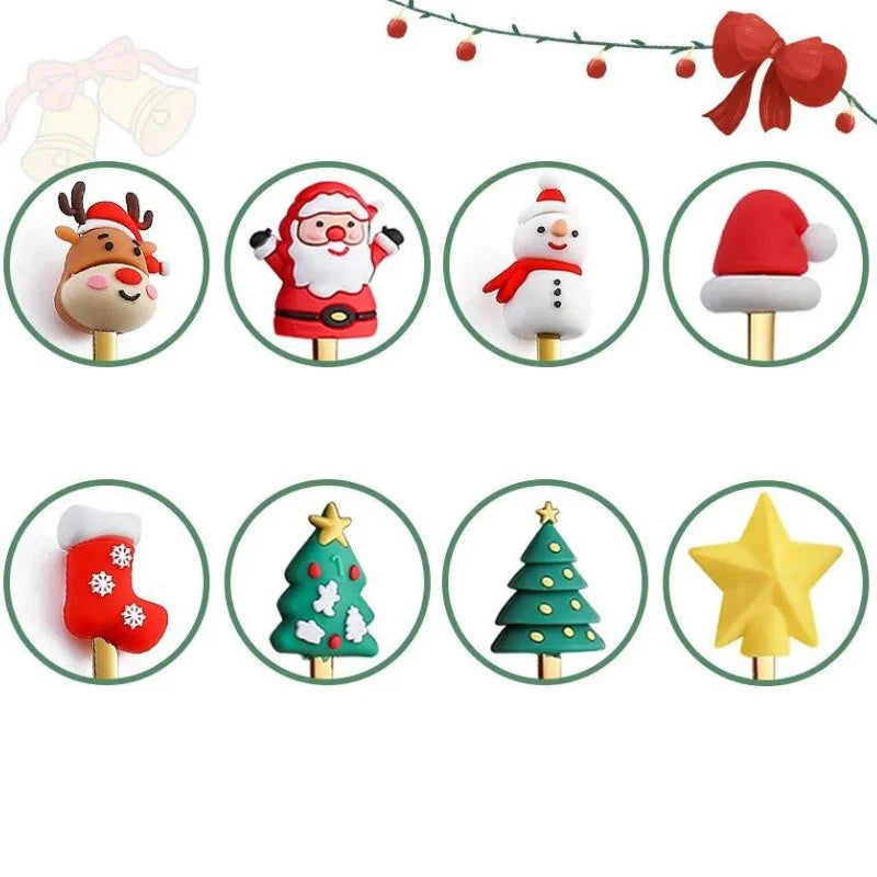 Conjunto de Talheres Decorativos Natal - Ilúmine Decor