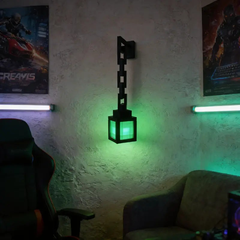 Luminária decorativa de parede efeito pixelado