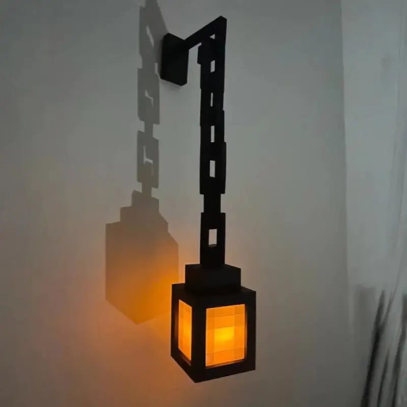 Luminária decorativa de parede efeito pixelado