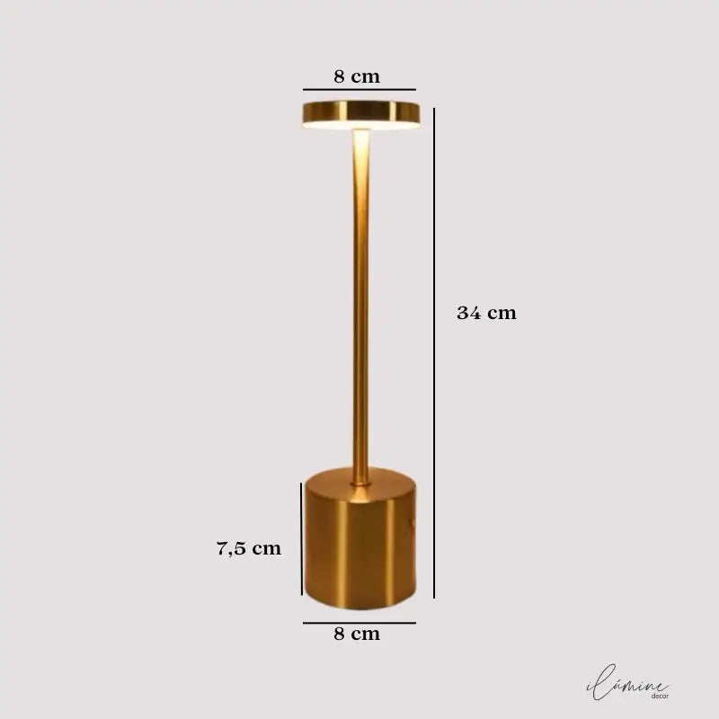 Luminária de Mesa Sem fio Dimerizável - Ilúmine Decor