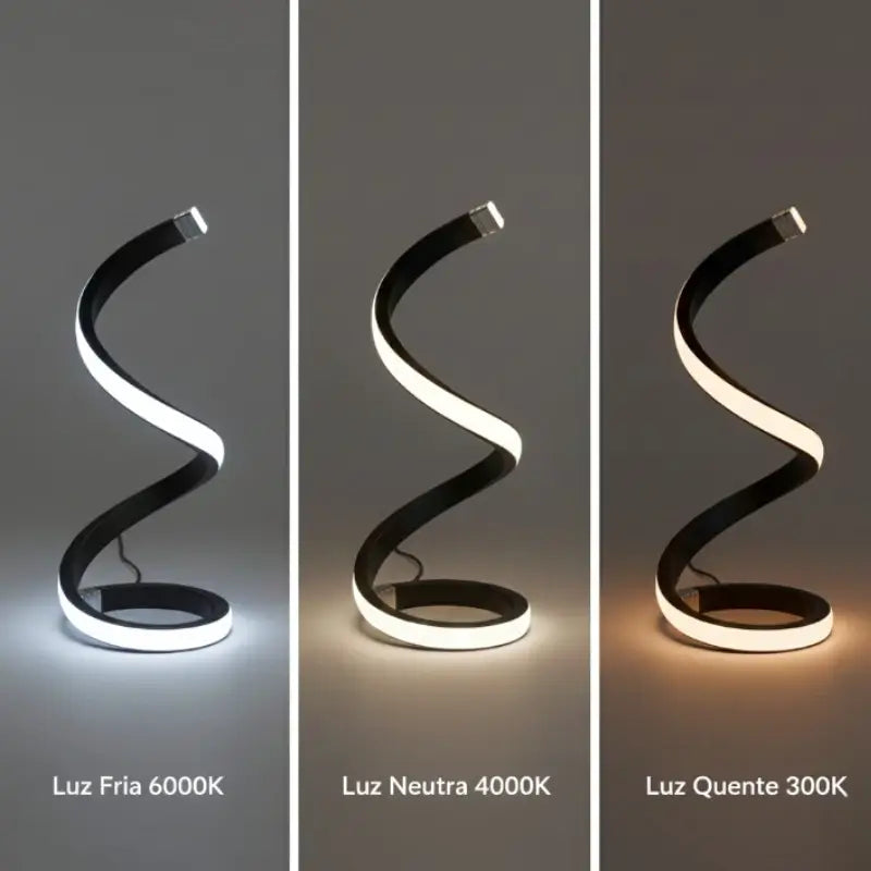 Luminária de Mesa Minimalista com 3 Tons de Luz - Ilúmine Decor