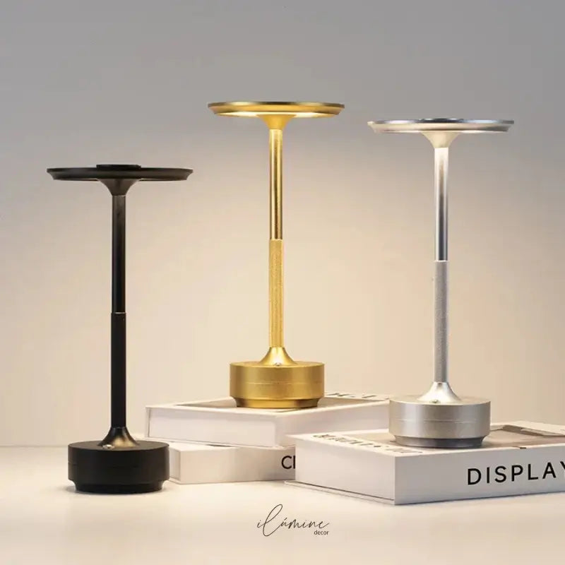 Luminária de Mesa LED Sem Fio 3 Tons de Luz - Ilúmine Decor